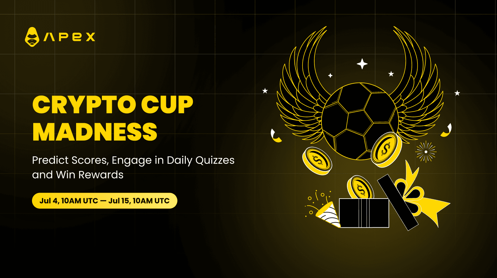Crypto Cup Madness: ApeXと一緒にユーロカップの興奮を味わおう！ ⚽️