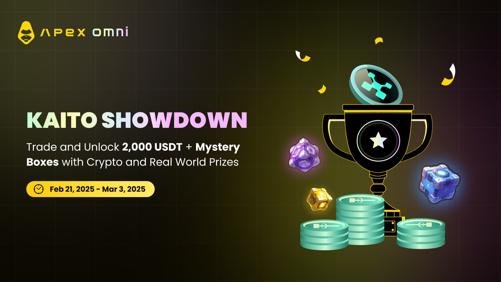 KAITO ショーダウン：取引して 2,000 USDT とミステリーボックスを獲得！