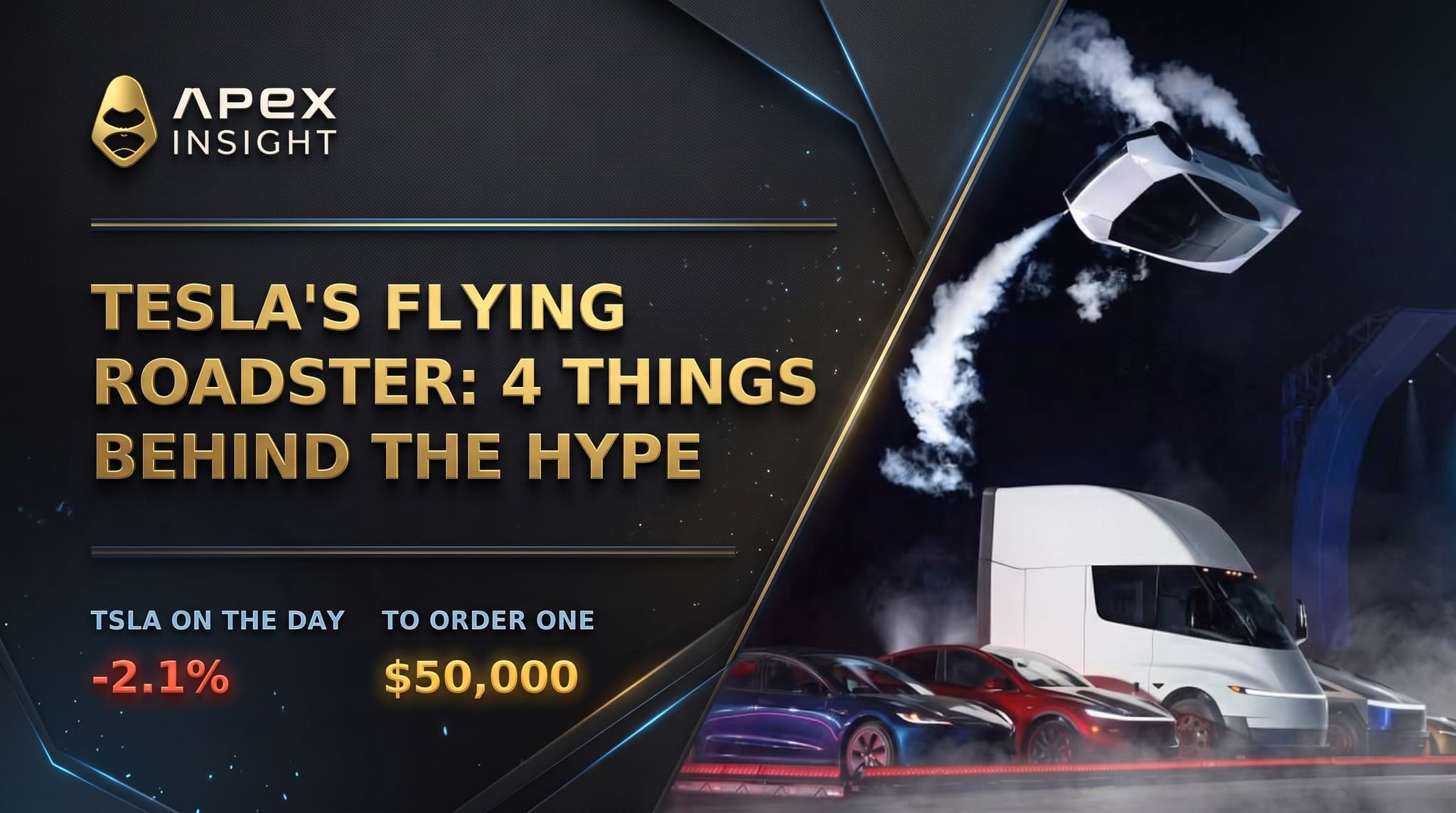 Tesla's Flying Roadster: 4 Things Behind the Hype