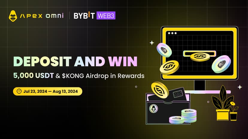 Bybit Web3 x ApeX Omni: Win 5,000 USDT & Qualify for KONG Airdrop