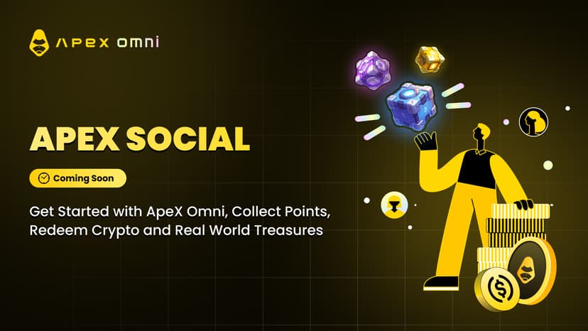 Ваше 3-х Шаговое Руководство по Работе с ApeX Omni и получению Социальных Очков ApeX для получения крипто- и физических призов.