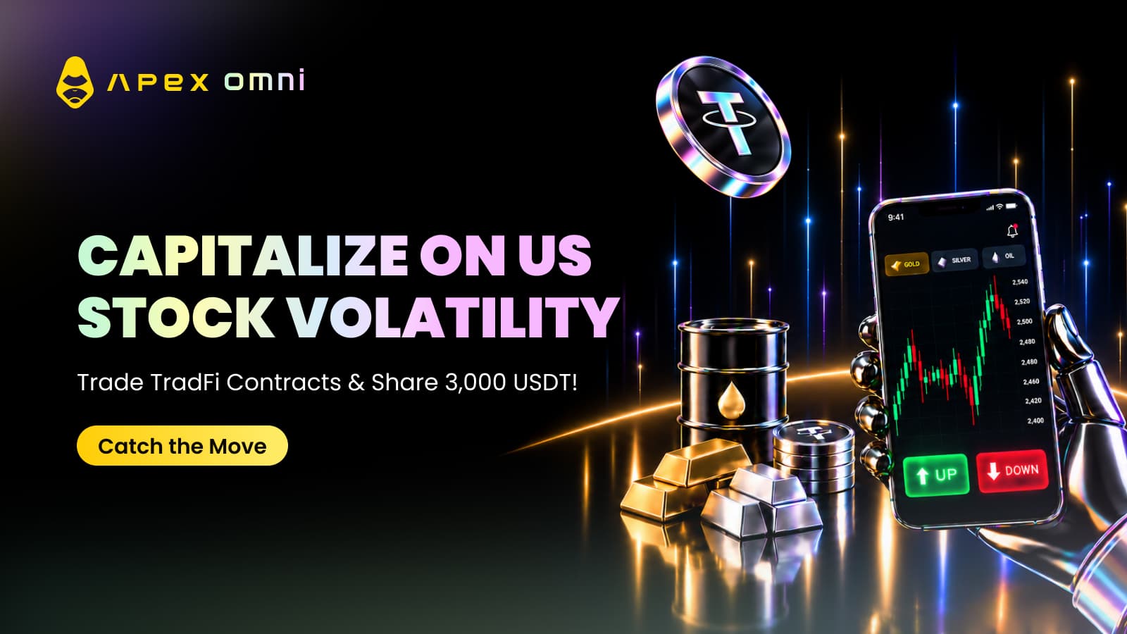 TradFi Showdown: Trade TradFi Contracts and Share a 3,000 USDT Prize Pool
