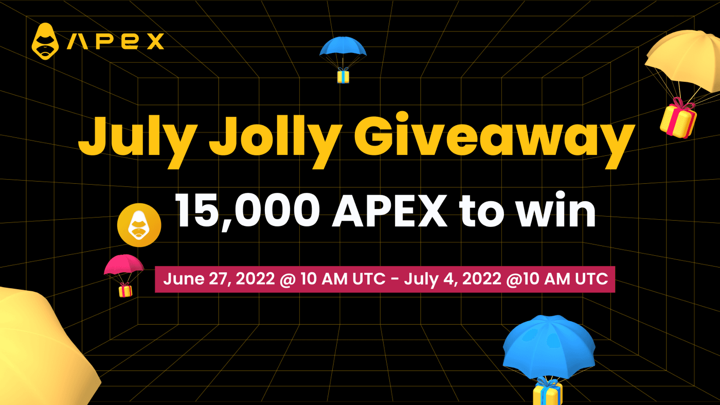 July Jolly Giveaway (15,000 $APEX Up for Grabs)
