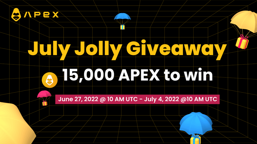 July Jolly Giveaway (15,000 $APEX Up for Grabs)