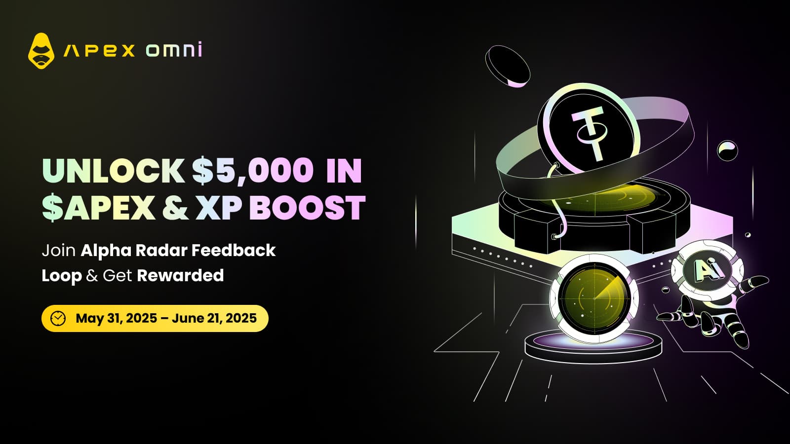 Alpha Radarを使って賞金を獲得しよう:XPブースト & 総額5,000ドル相当のAPEXが当たるチャンス!