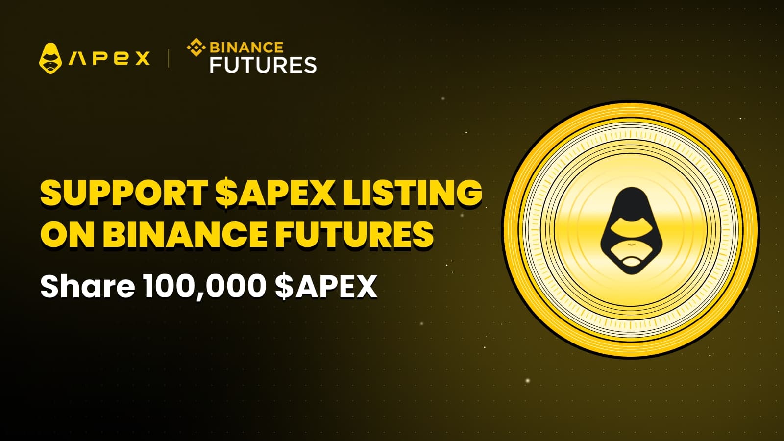 $APEX 提名幣安 Futures Next:投票支持並瓜分 100,000 $APEX