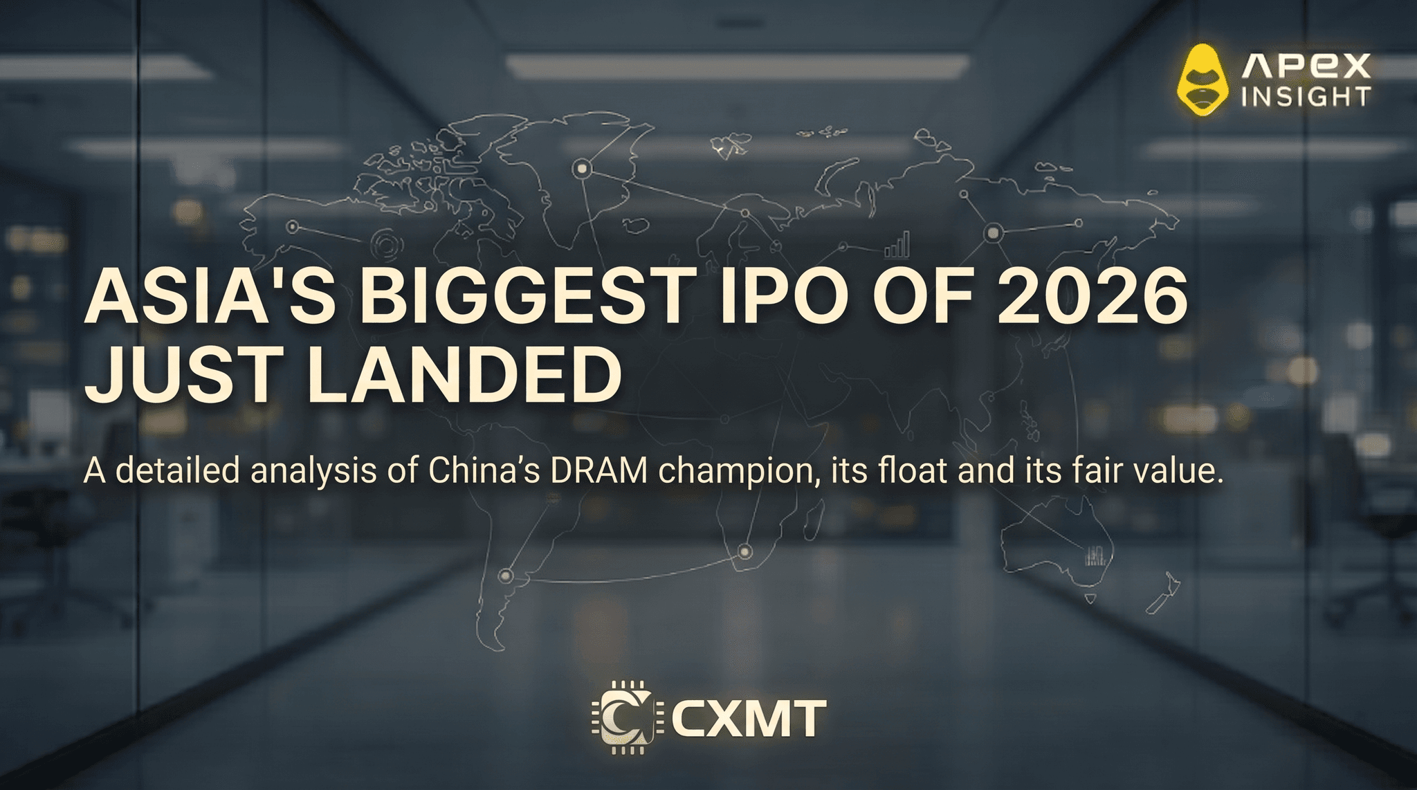 CXMT: A detailed analysis of China's DRAM champion, the float distortion and where the stock goes next.