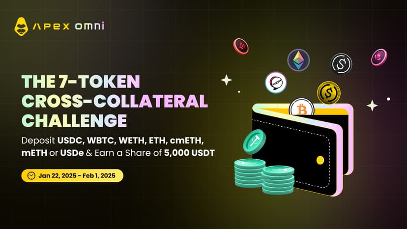 The 7-Token Cross-Collateral Challenge: Boost Your Trading Power and Earn a Share of 5,000 USDT