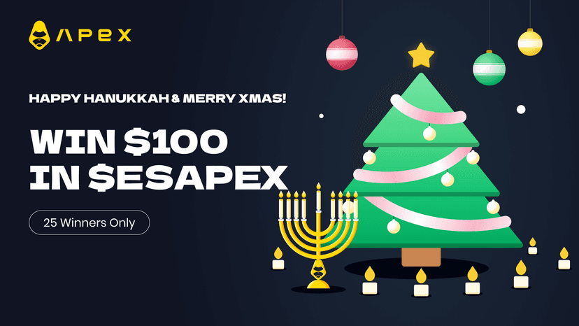 Jolly Holly Hanukkah & Xmas: Stand to Win $100 in $esAPEX on ApeX Pro!