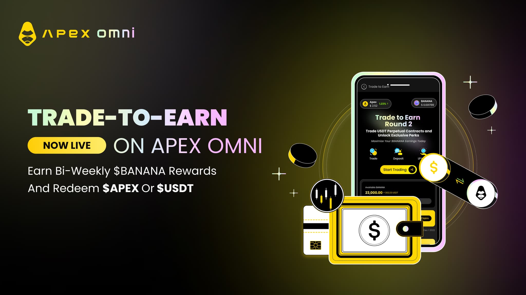 Trade-to-EarnがOmniでついに開始:$BANANAで隔週報酬を獲得しよう!