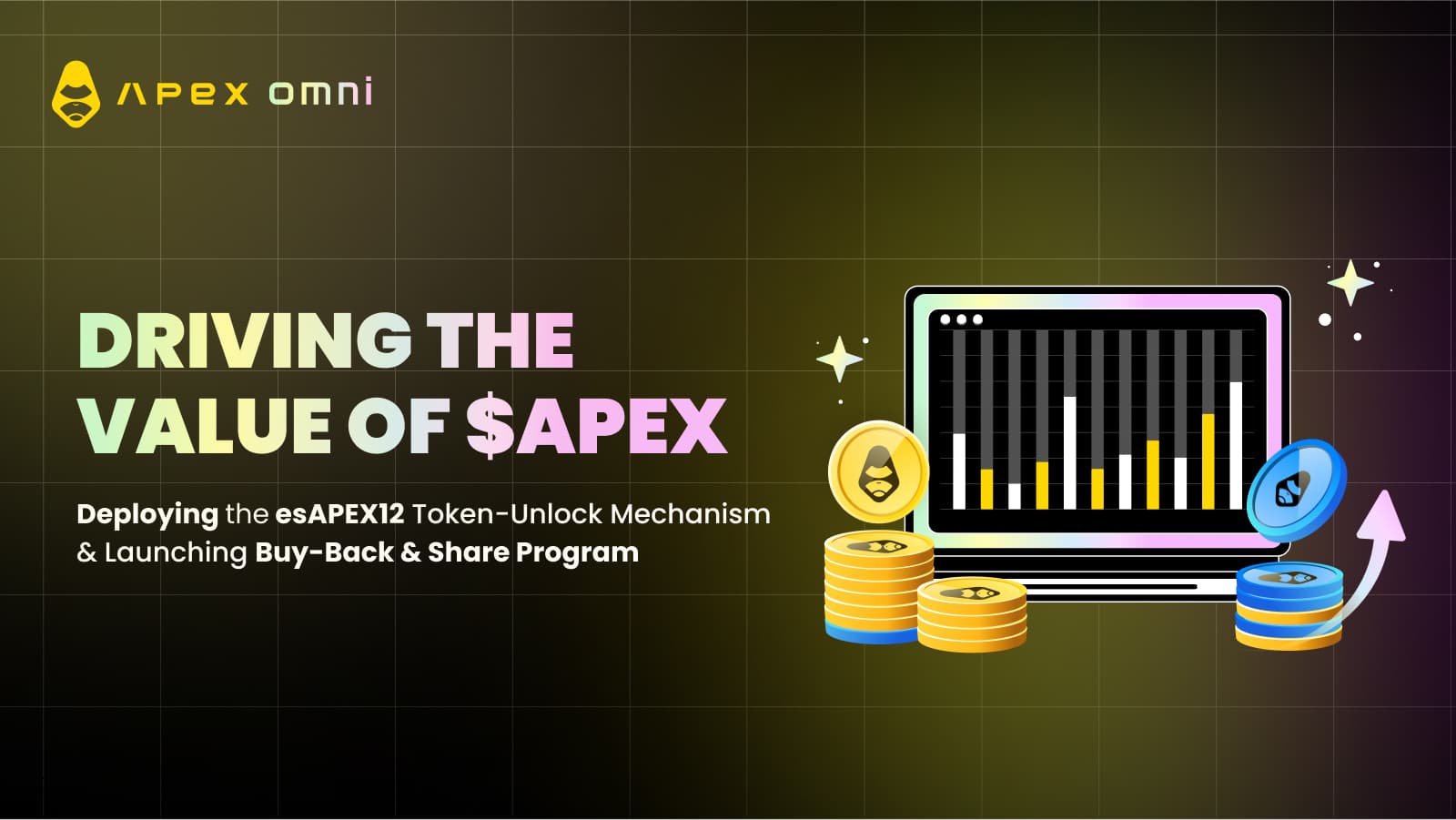 Новости по Токеномике $APEX: Запуск esAPEX12 и Программы Обратного Выкупа и Обмена