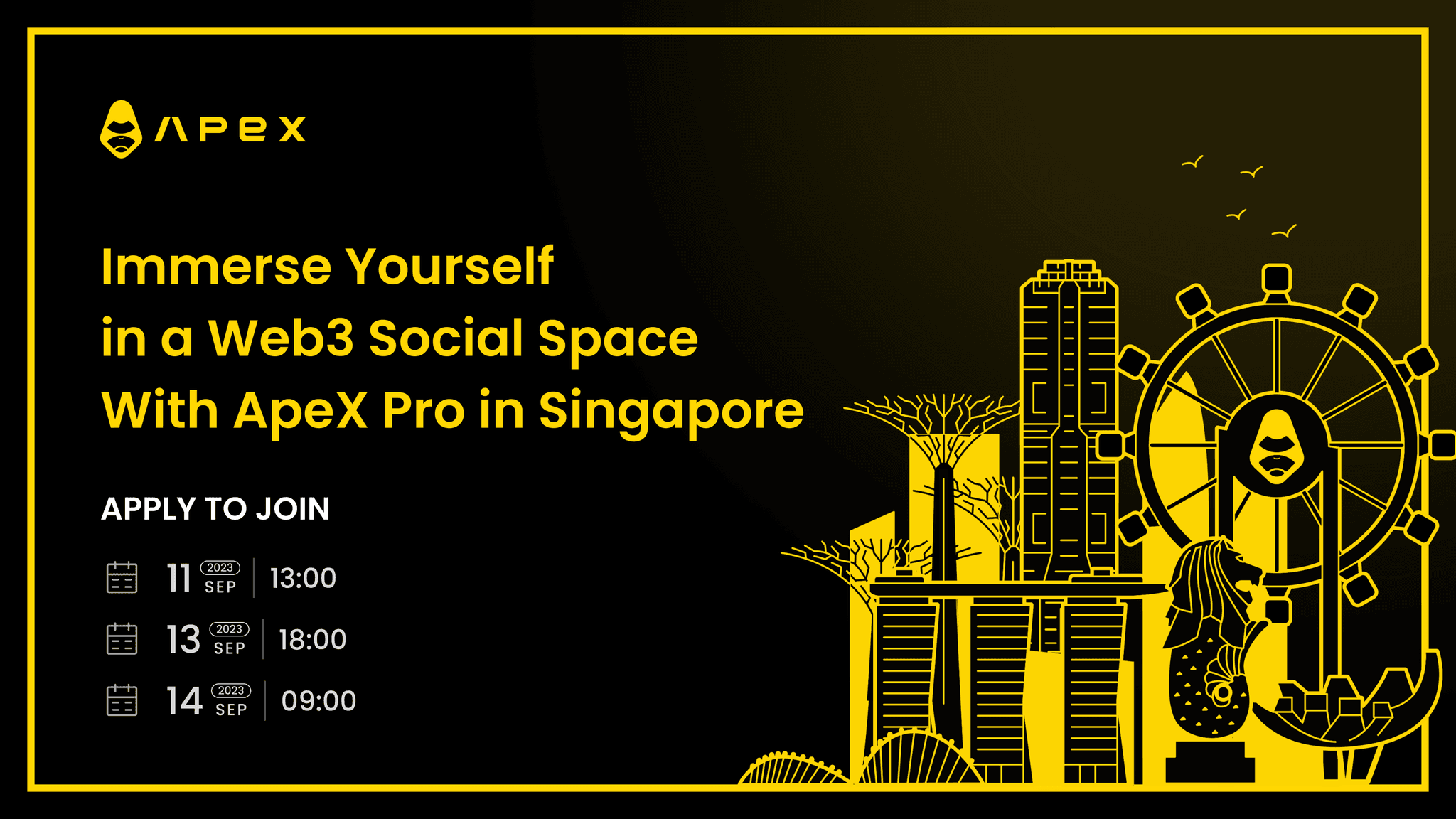 Connect With ApeX at a Token2049 After-Party & Side Event in Singapore!