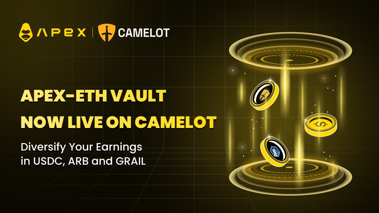 Camelot x ApeX: Расширение Преимуществ для Сообщества с Хранилищем APEX-ETH в Camelot