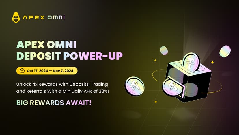 存款即賺:在 ApeX Omni 上賺取巨額收益