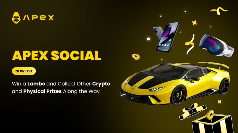 ApeX Social is LIVE - Win a Lambo and Collect Other Crypto and Physical Prizes Along the Way