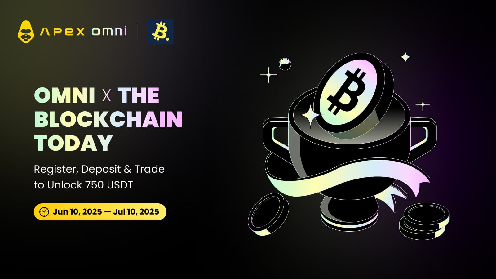 ApeX x The Blockchain Today: Join and Bag Welcome Rewards