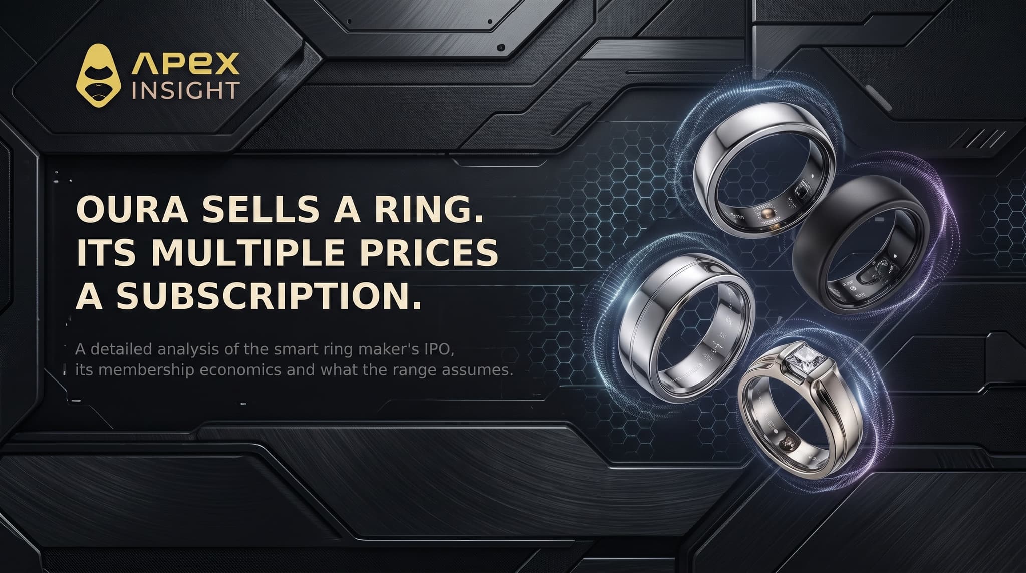Oura's IPO Asks for a Software Multiple on a Hardware Business: The Ring, the Membership and What $40 to $44 Assumes