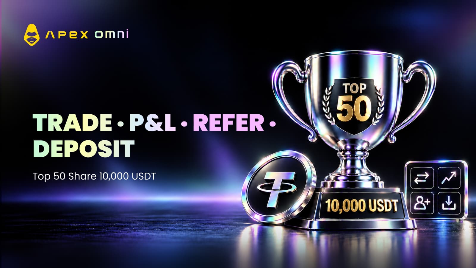 การแข่งขันชิงอันดับ Top 50: การแข่งขัน 10,000 USDT