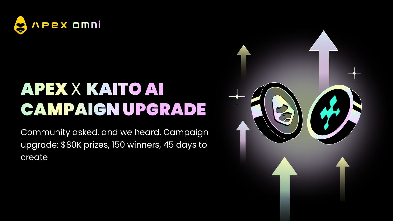 ApeX × Kaito AI アルファクリエイタープログラム アップデート:期間延長と報酬強化