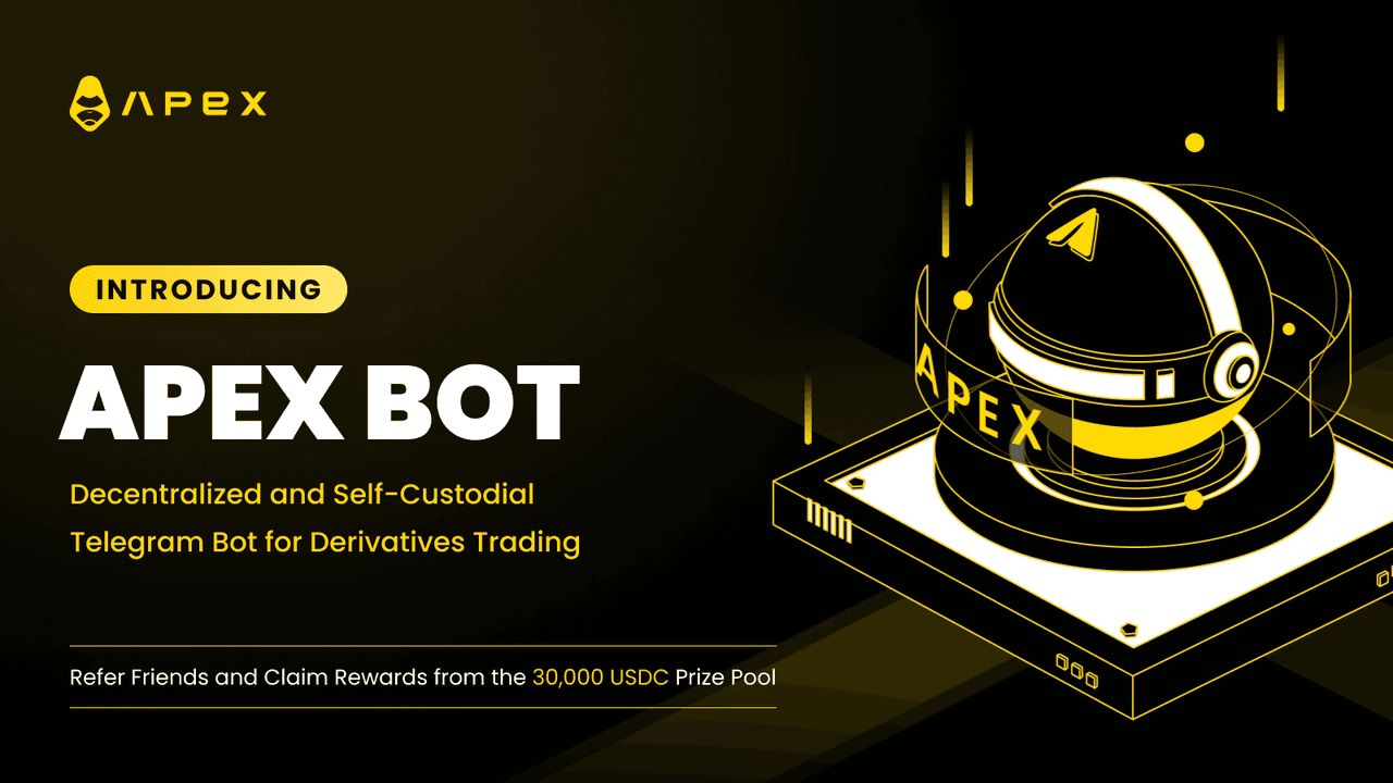 Initializing: ApeX 텔레그램 봇 & 30,000 USDC 보상 풀 런치 이벤트!