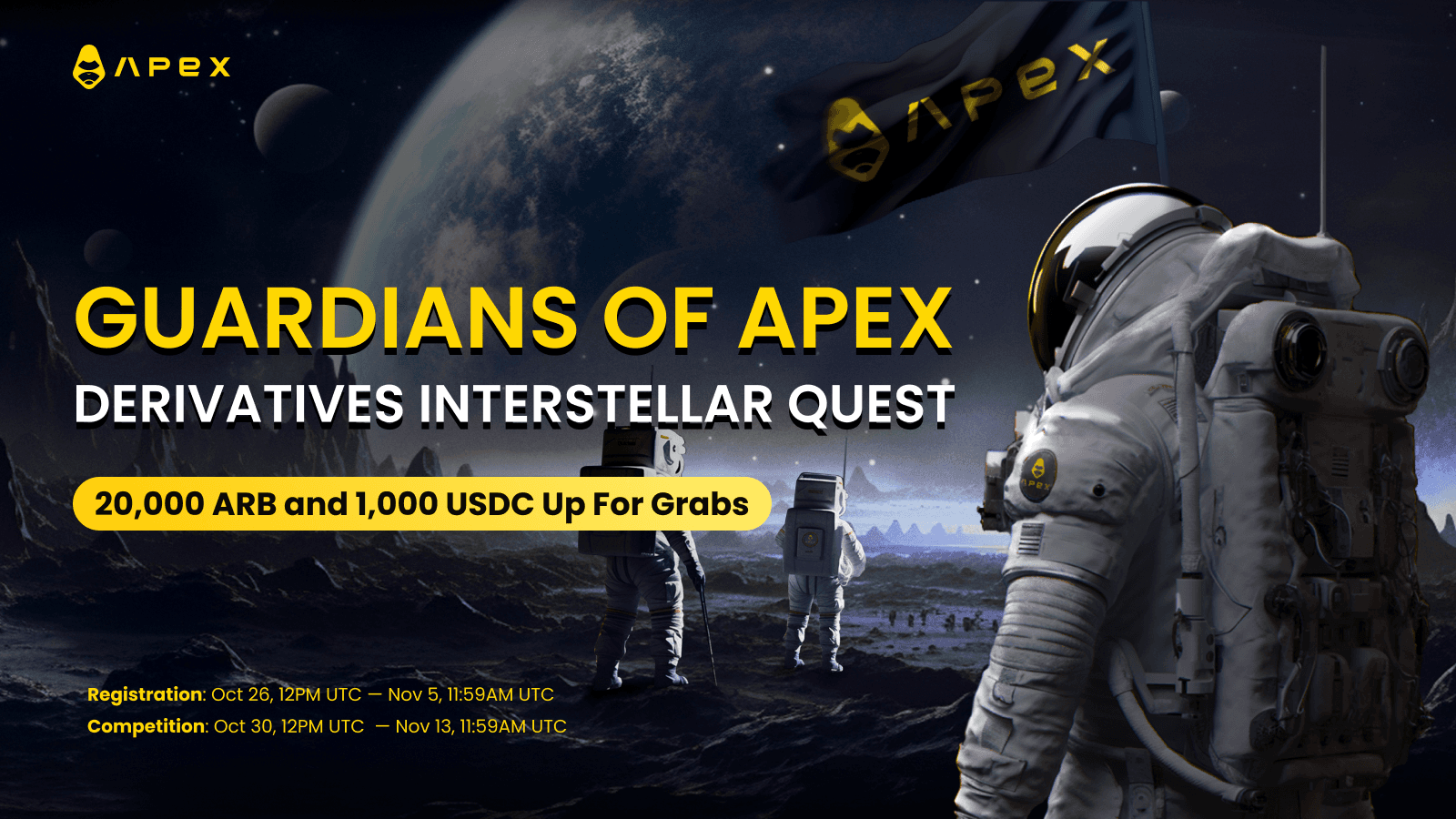가디언즈 오브 ApeX — 선물 거래 퀘스트, 최대 20K ARB 보상! (KR)