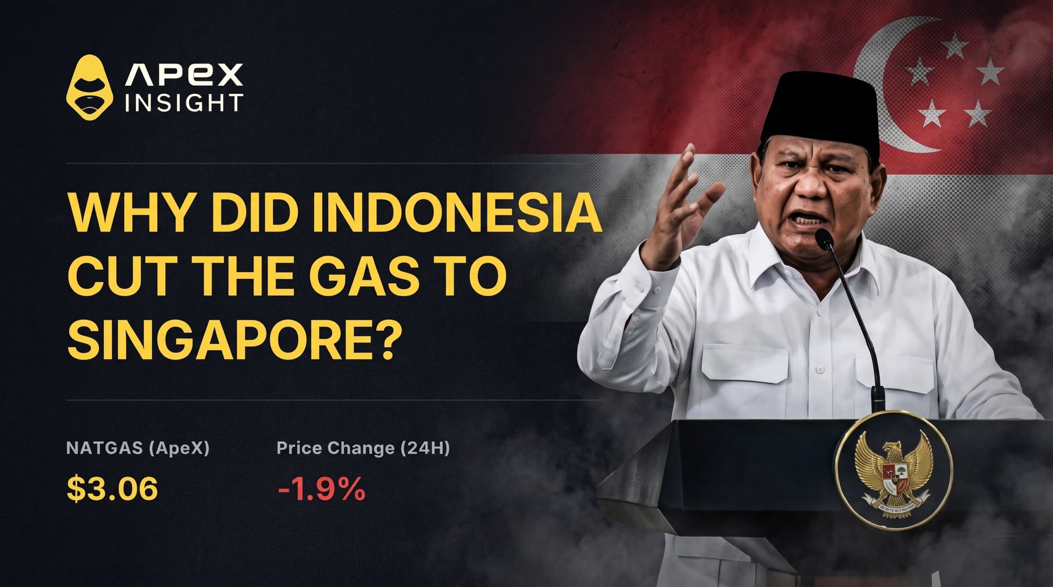 Porque é que a Indonésia cortou o gás para Singapura?