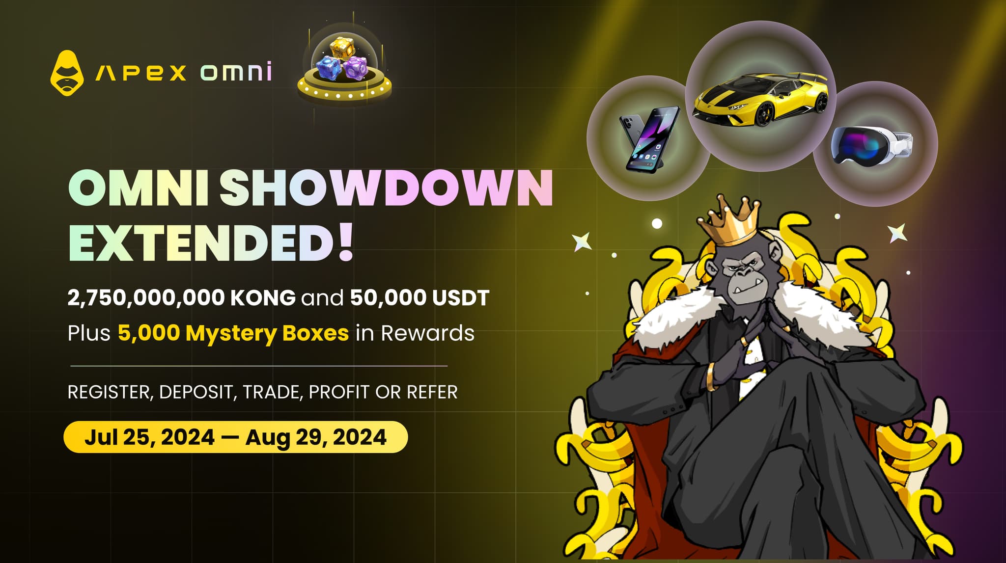 Omni Showdown延長決定:取引時間が延長され、さらに5,000個のミステリーボックスが手に入るチャンス!