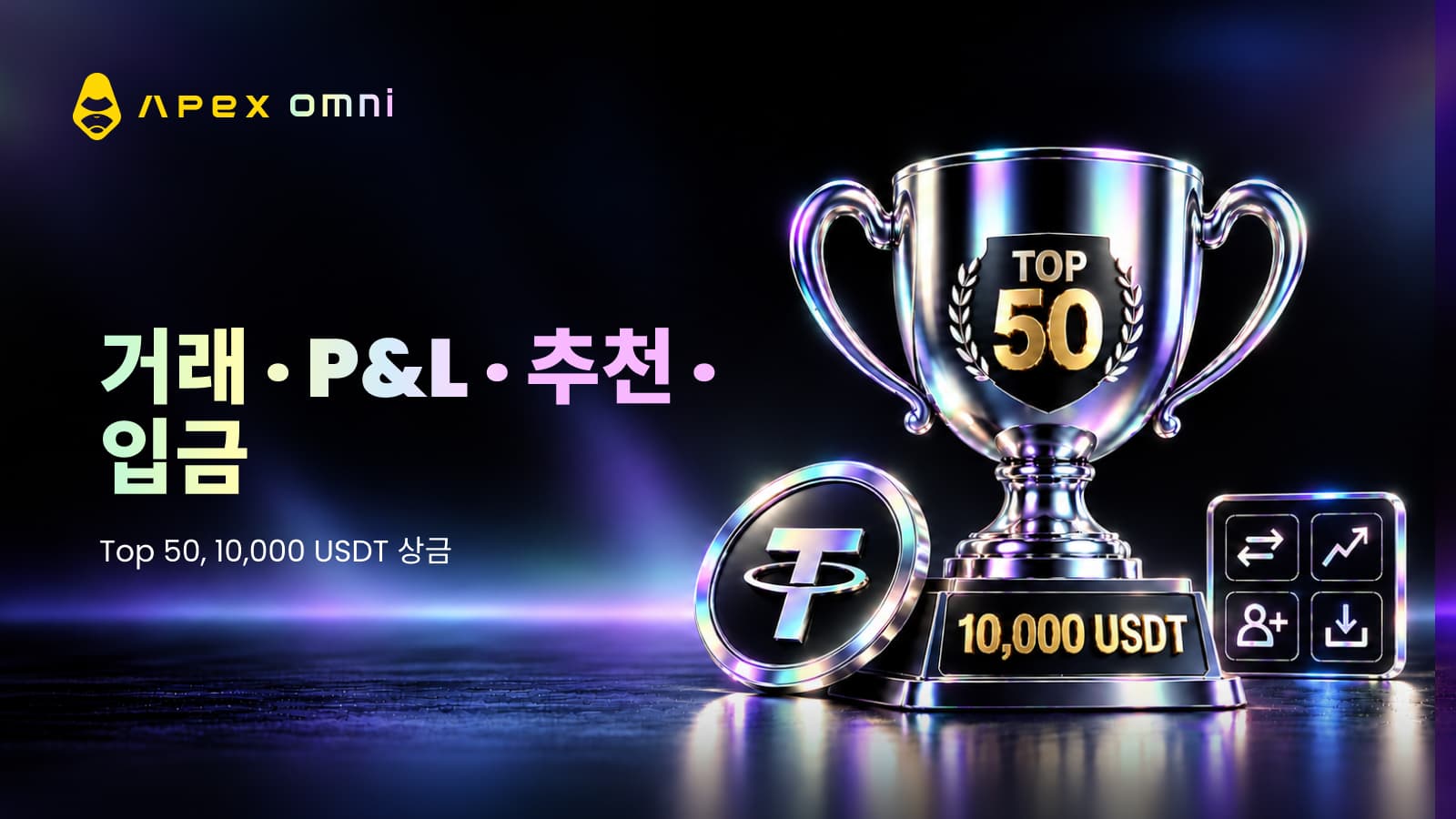 Top 50 레이스: 10,000 USDT 거래 대회