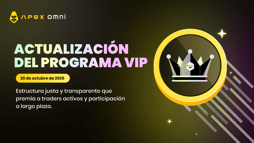 Actualización del Programa VIP: Nuevos niveles de tarifas a partir del 20 de octubre de 2025