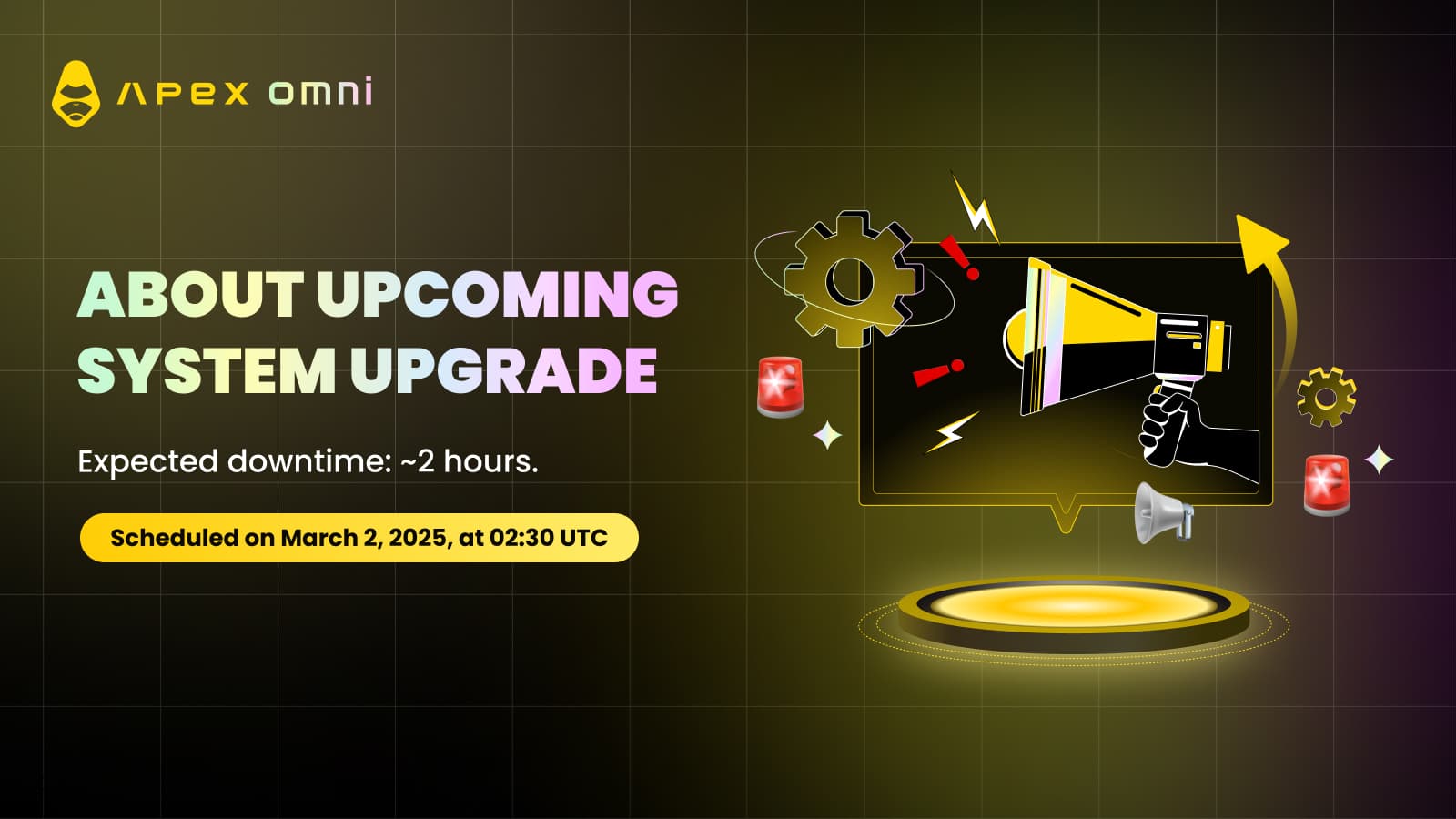 Запланированное Обновление Системы на ApeX Pro и Omni
