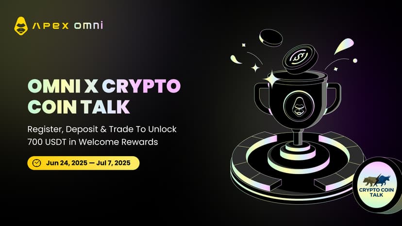 ApeX x Crypto Coin Talk: Get Started and Unlock Welcome Rewards